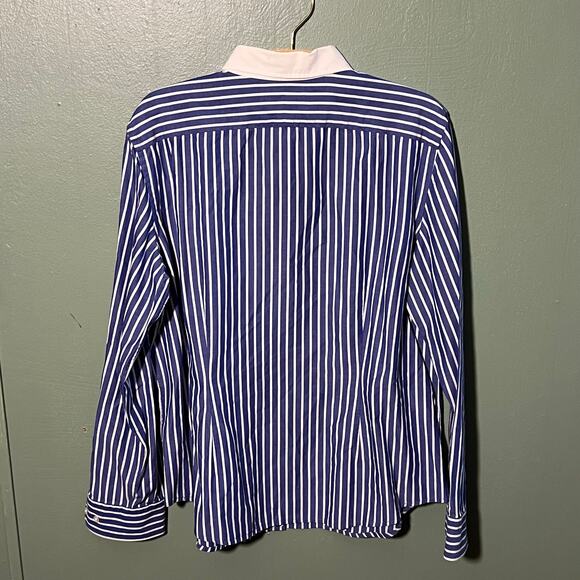 Chaps Classics Striped Shirt XL Blue White - Picture 6 of 6